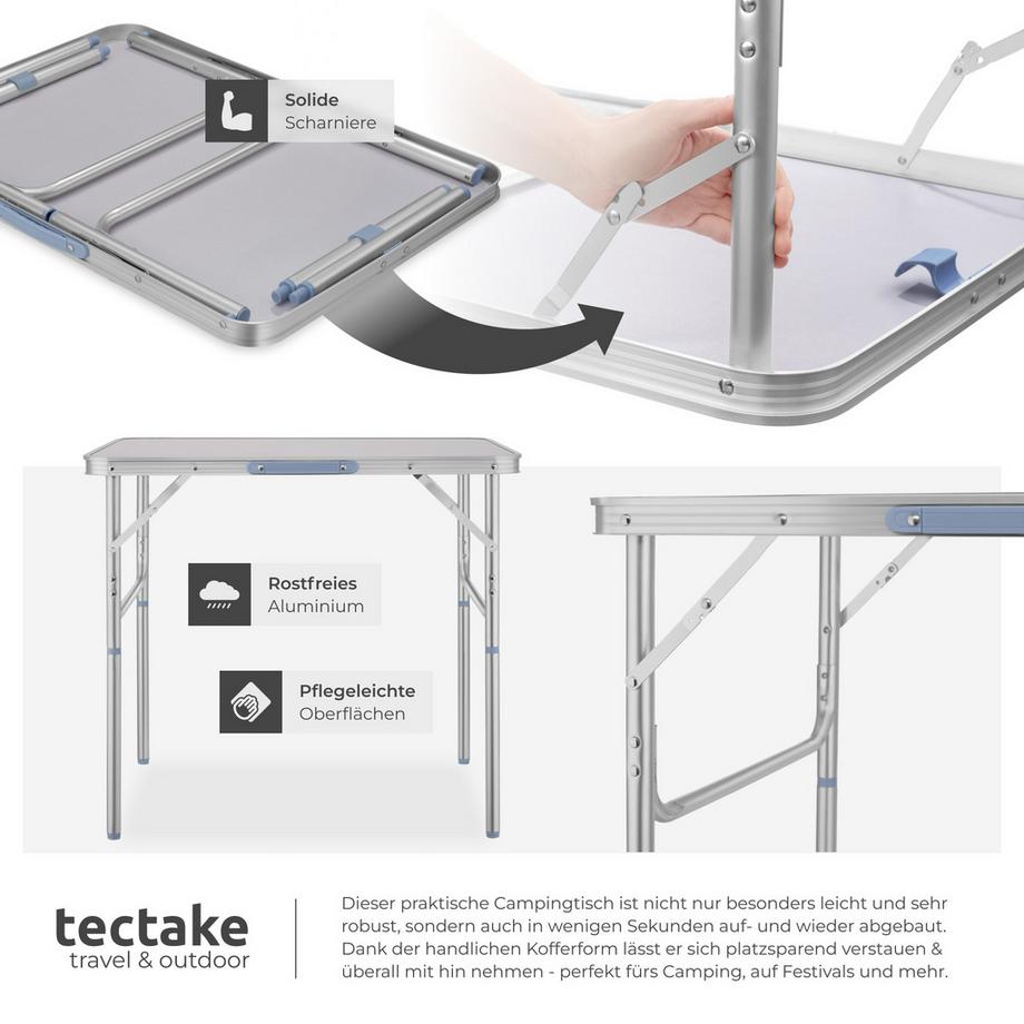 Tectake  Campingtisch Lothar klappbar wetterfest 