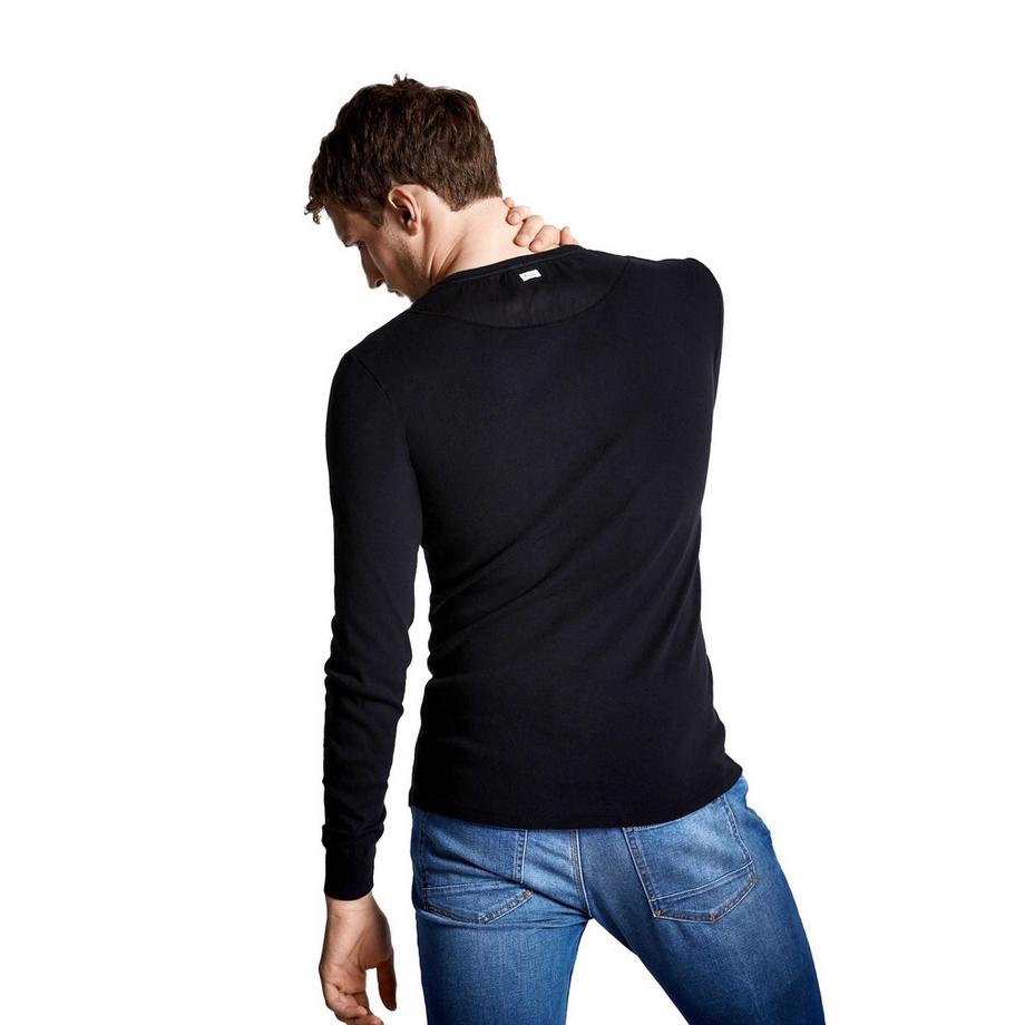 Schiesser Revival Longsleeve Henley Shirt  