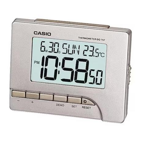 CASIO  Wake Up DQ-747-8EF Wecker mit Thermometer und Displaybeleuchtung 