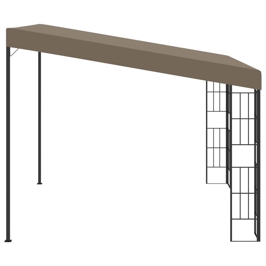 VidaXL gazebo a parete Tessuto  
