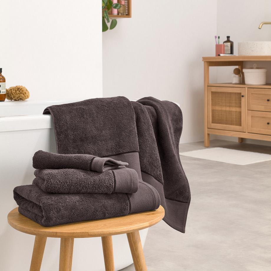 La Redoute Intérieurs Set mit 2 Handtüchern aus gekämmter Baumwolle 675g/m2  