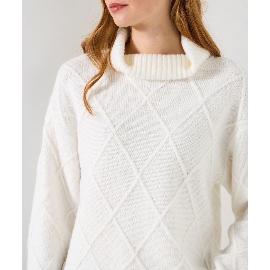 Joe Browns Klassischer Rollkragenpullover mit Rautenmuster  