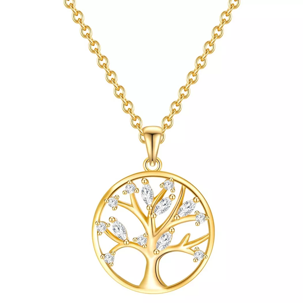 Rafaela Donata - Halskette Baum des Lebens, 40cm, Gold