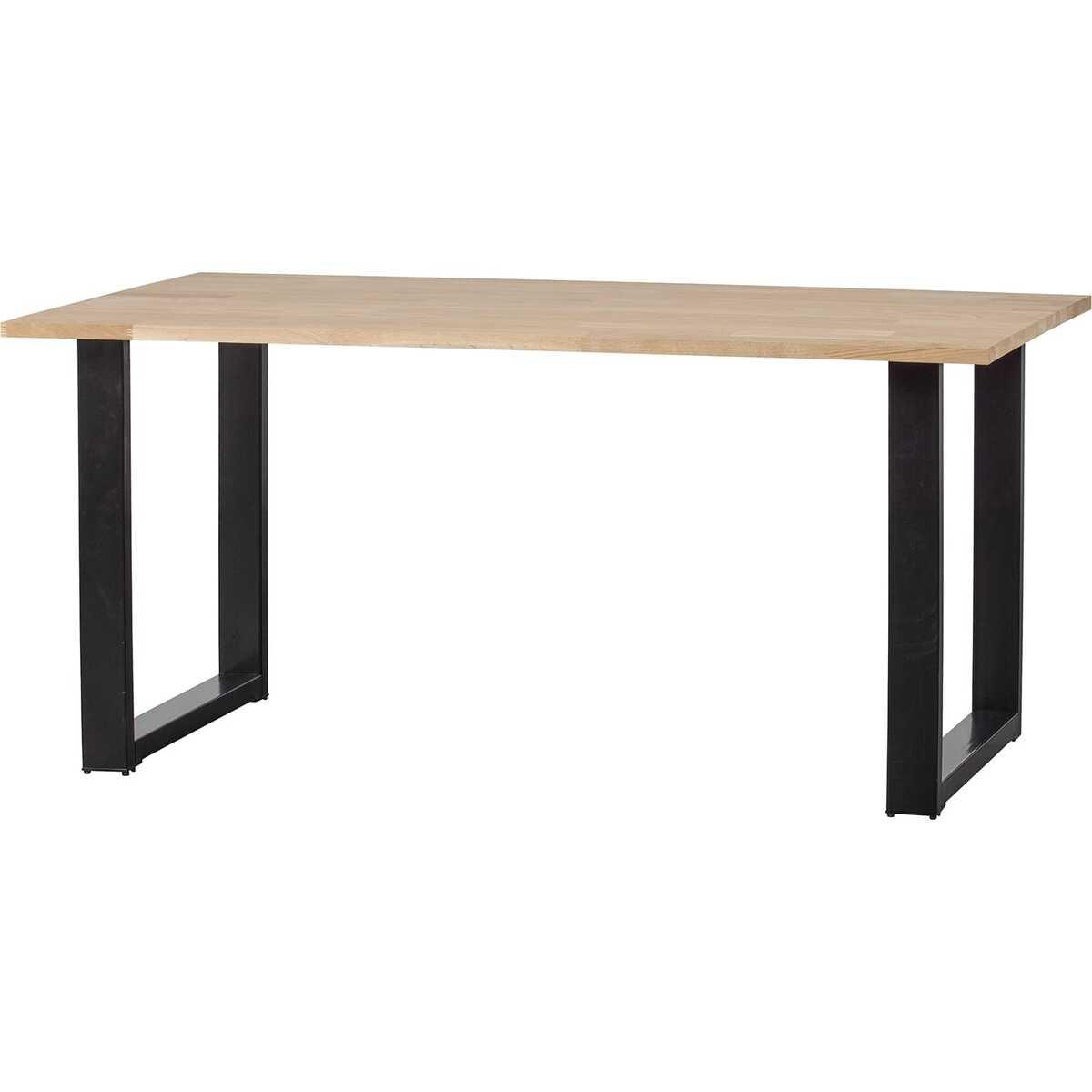 mutoni Table de salle à manger Tablo chêne FSC 160x90 pied en U  