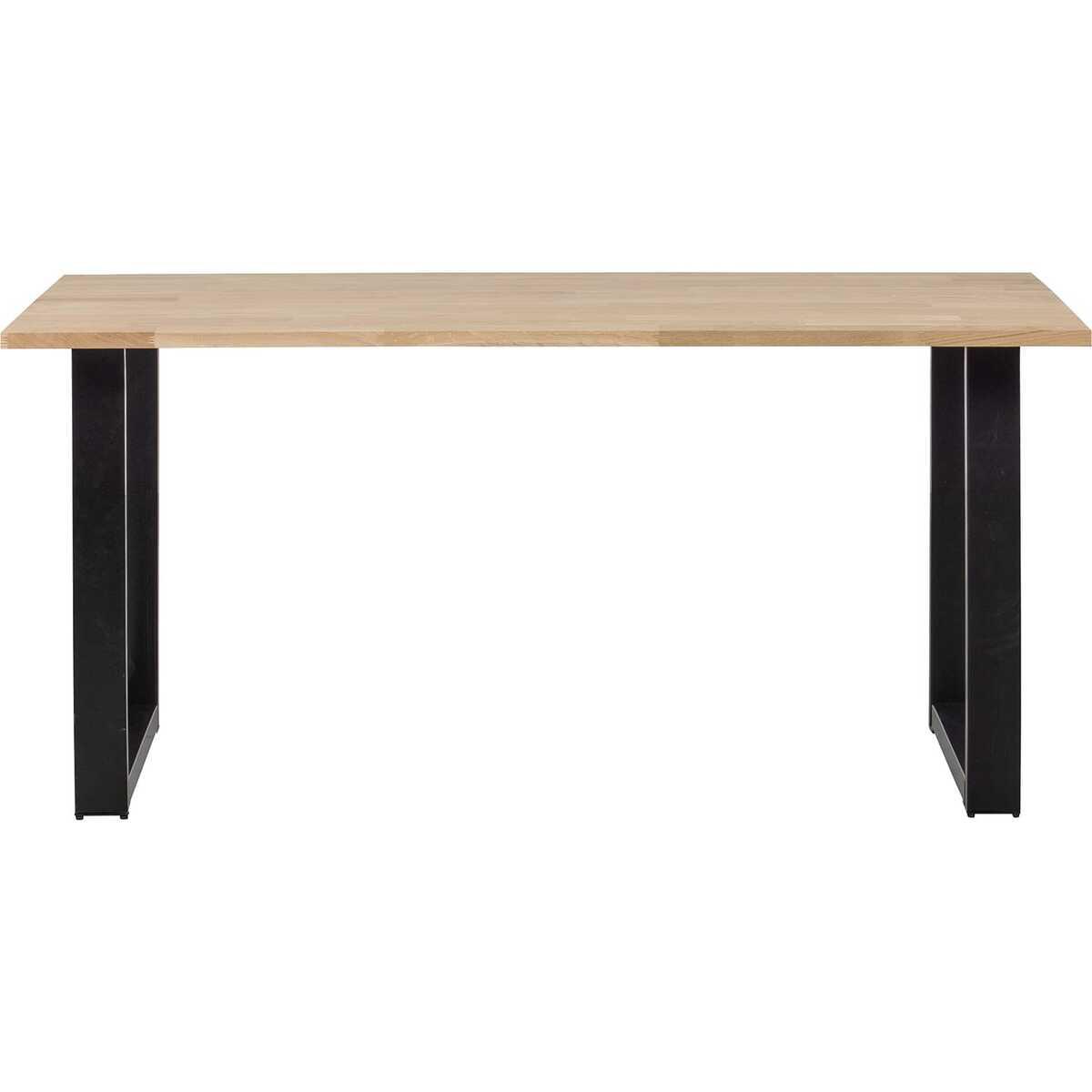 mutoni Table de salle à manger Tablo chêne FSC 160x90 pied en U  