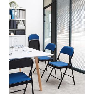 Beliani Lot de 4 chaises pliantes en Tissu maillé Moderne SPARKS  