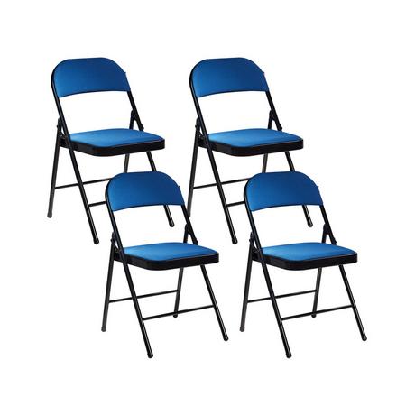 Beliani Lot de 4 chaises pliantes en Tissu maillé Moderne SPARKS  