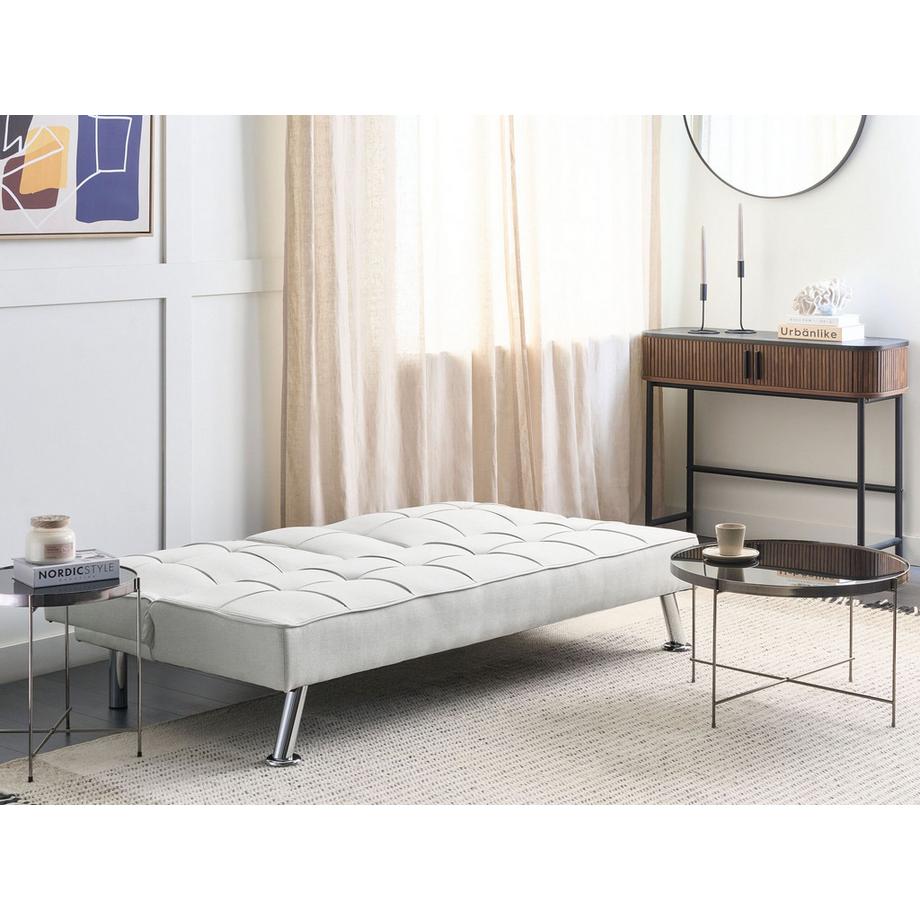 Beliani Canapé-lit en Tissu Moderne ROXEN  