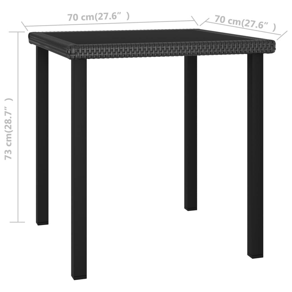 VidaXL Ensemble de salle à manger rotin synthétique  