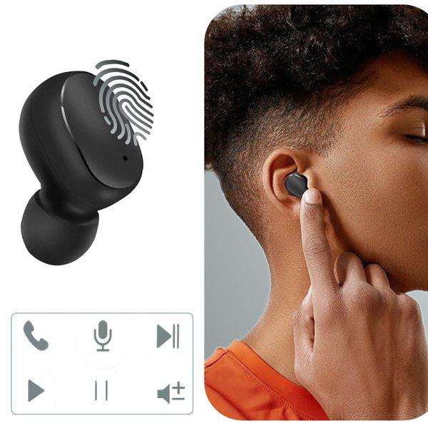 Avizar  Écouteurs Bluetooth 5.2 avec Étui Noir 