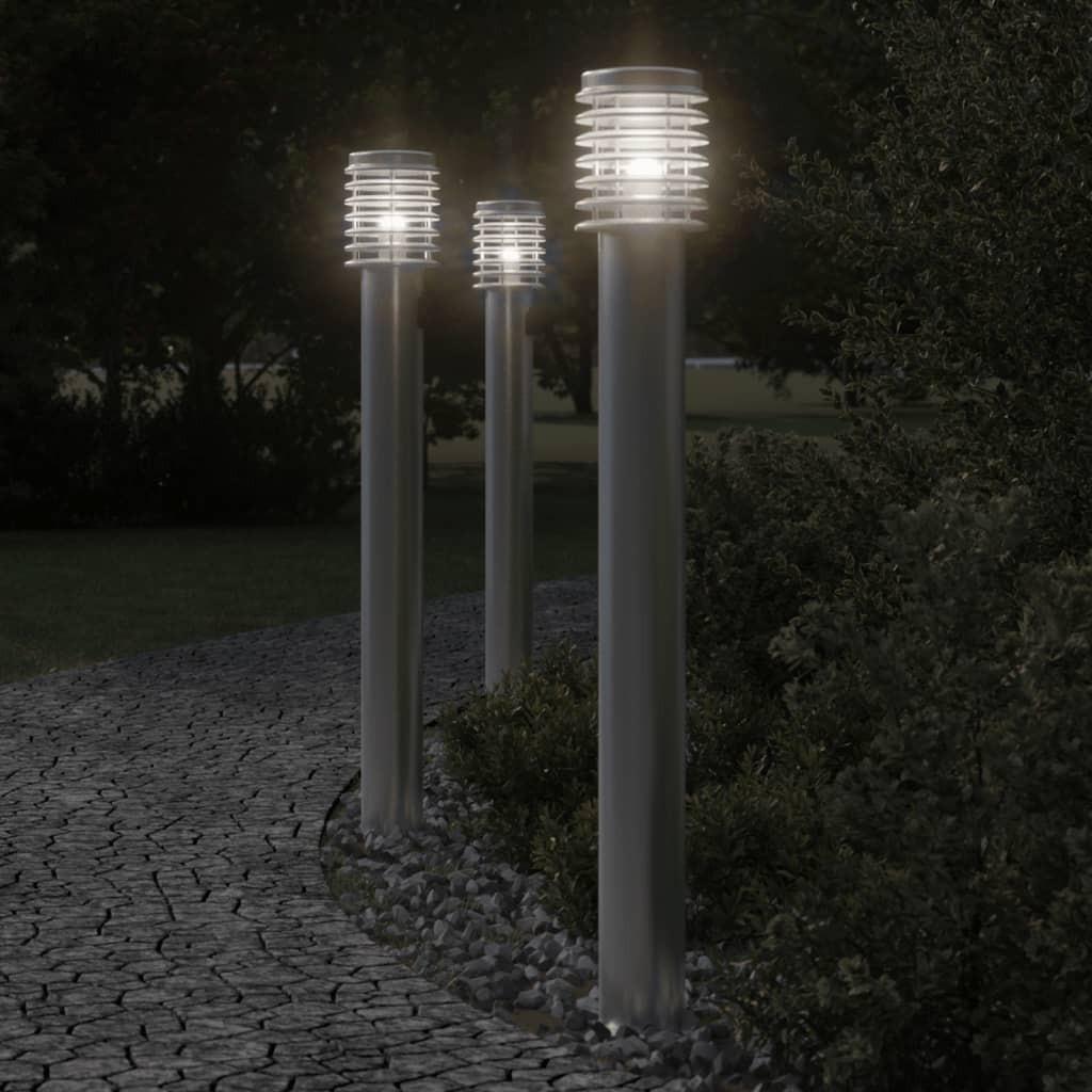 VidaXL Lampadaire d'extérieur acier inoxydable  