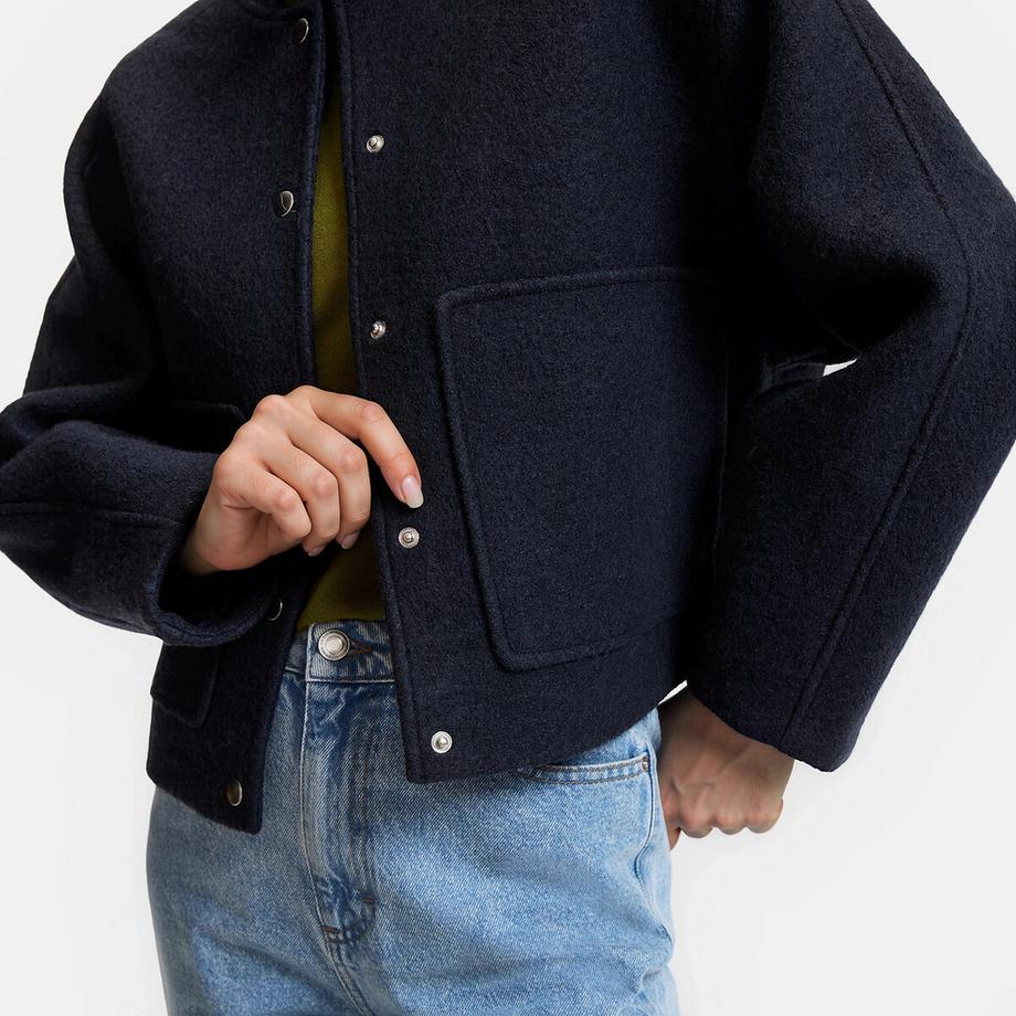 La Redoute Collections Blouson corto con bottoni a pressione  