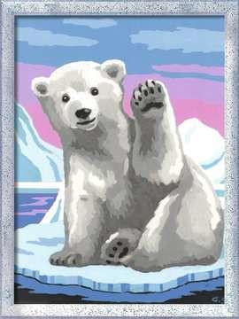 Ravensburger  Ravensburger CreArt Pawesome Polar Bear Colore per kit di verniciatura in base ai numeri 