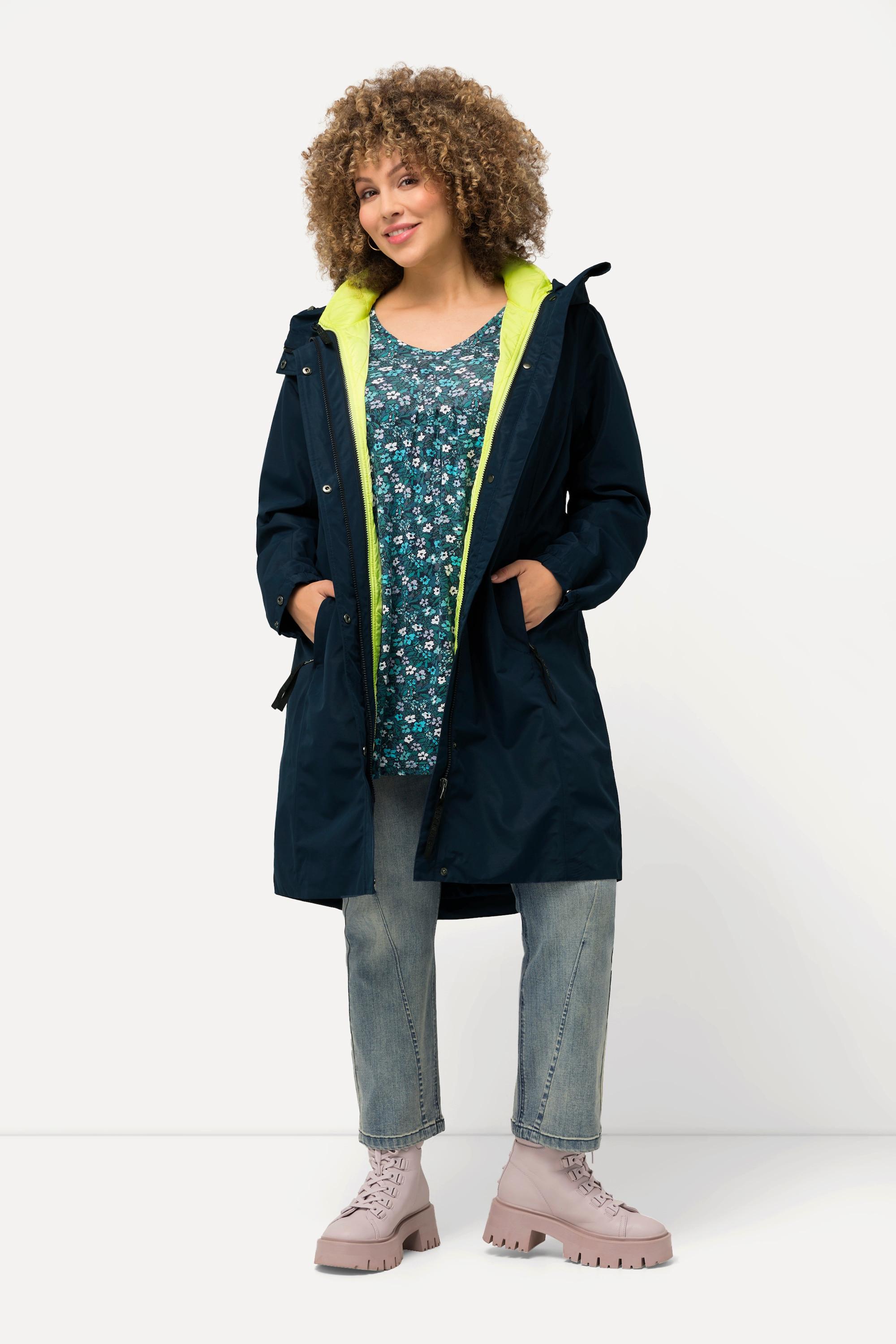 Ulla Popken  Veste technique 3-en-1 HYPRAR, imperméable, poches zippées 