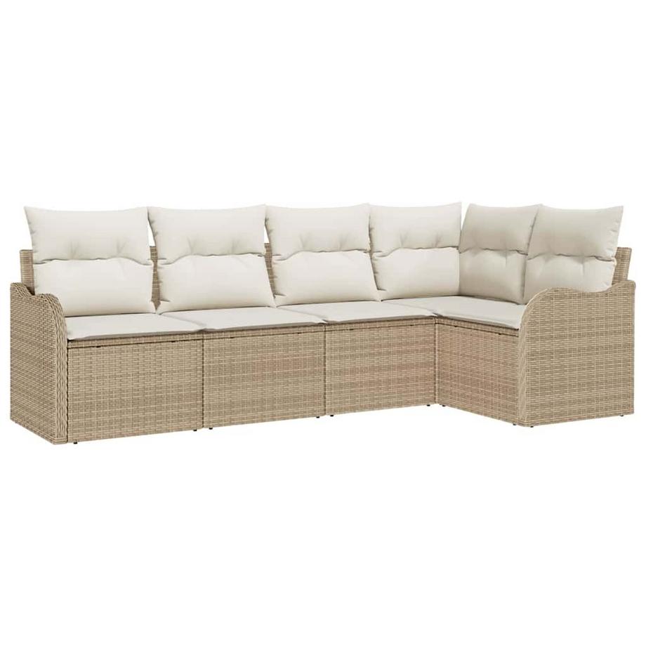Ensemble de canapé modulable poly rattan