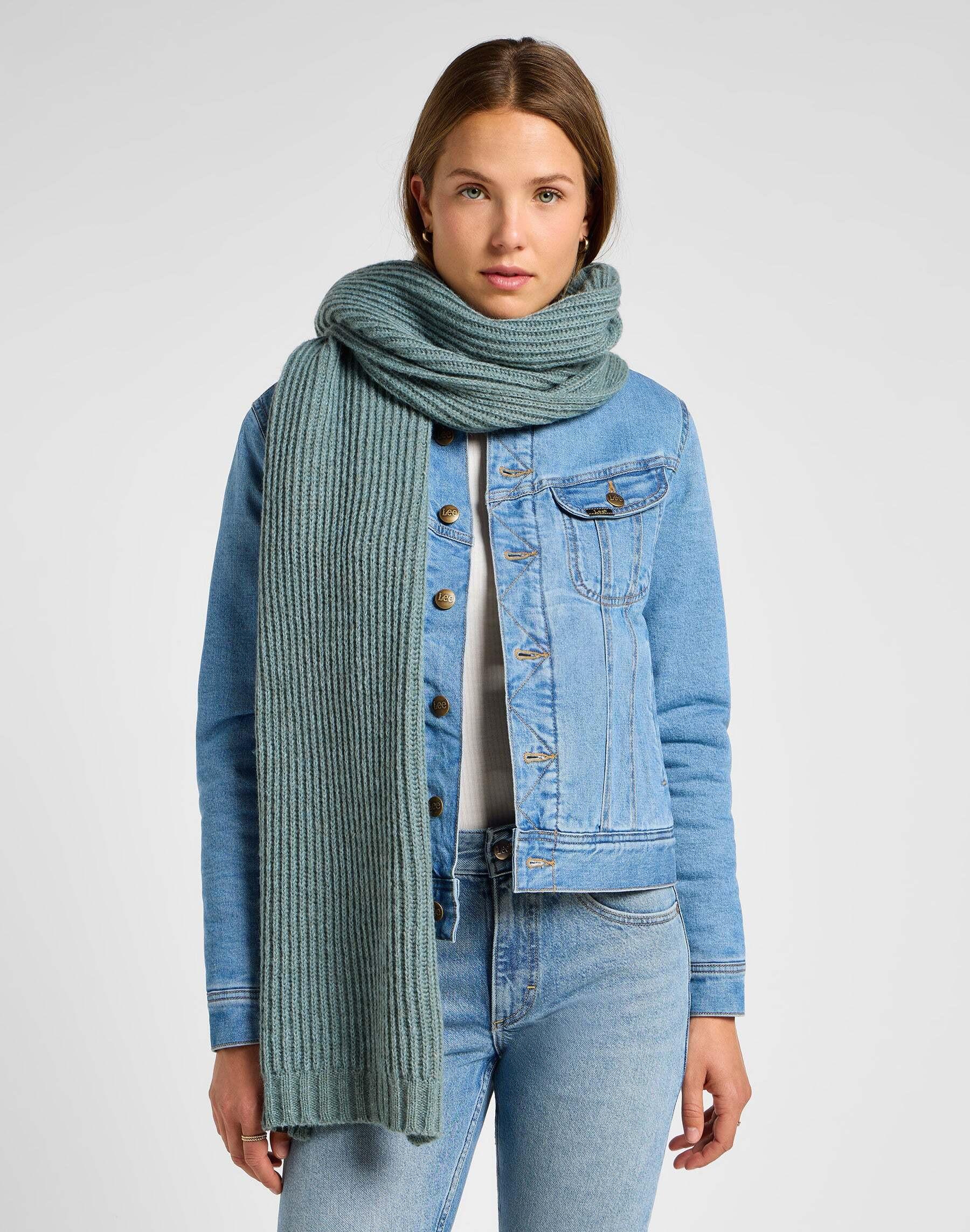 Lee  Schal Ribbed Knitted Scarf 