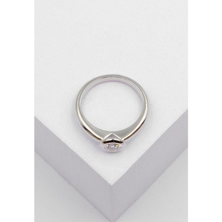 MUAU Schmuck  Bague Solitaire Diamant 0.40ct. or blanc 750 
