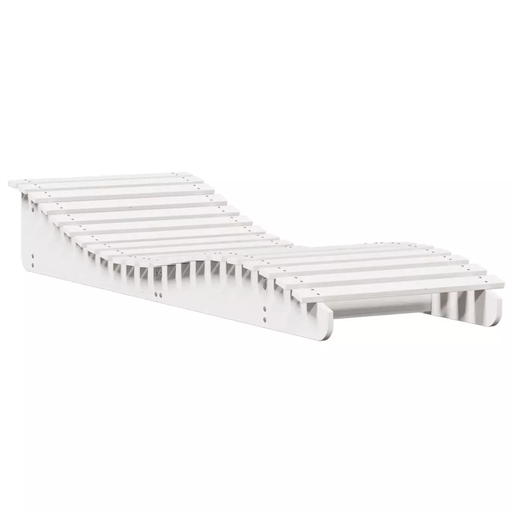 VidaXL - lettino prendisole Legno, One Size, Blanco