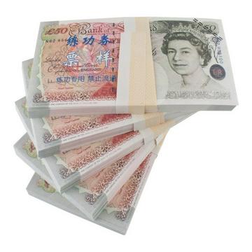 Denaro falso - 50 sterline (100 banconote)