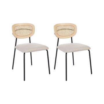 Lot de 2 chaises en Polyester Rétro MAYETTA