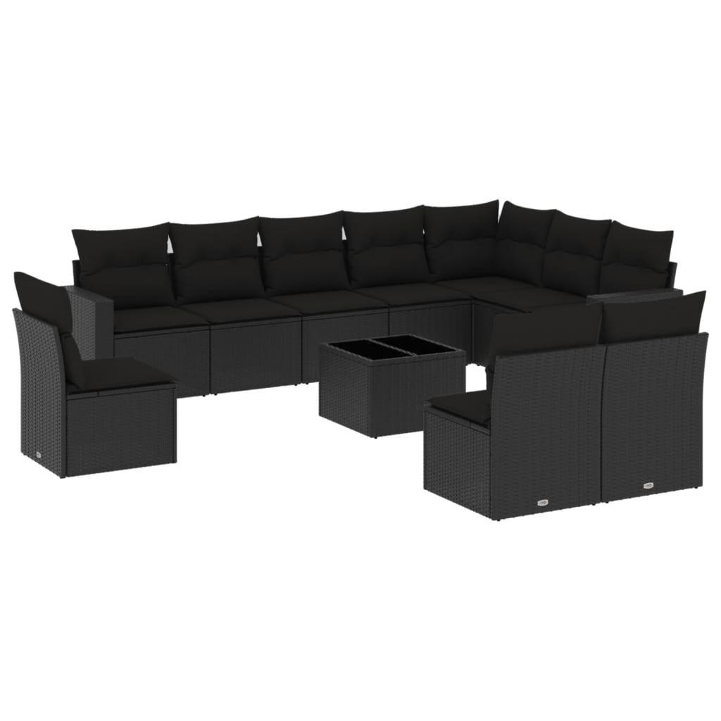 VidaXL set divano da giardino Polirattan  