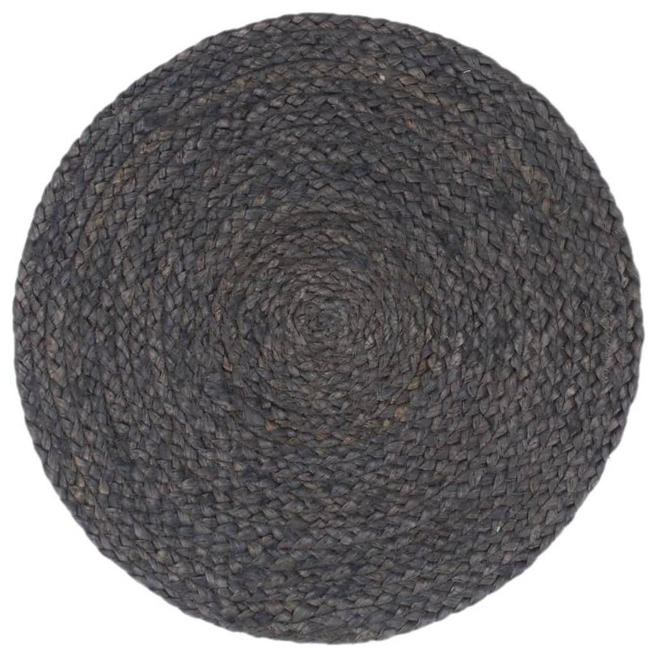 VidaXL Napperons  pcs rond jute jute  