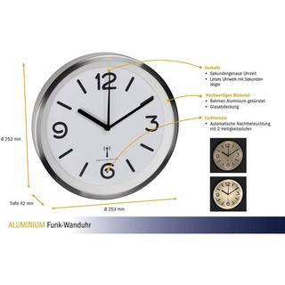 TFA Dostmann Funk-Wanduhr mit Nachtbeleuchtung  