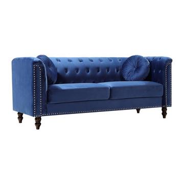 Sofa 3-Sitzer - Samt - Dunkelblau - TURNER