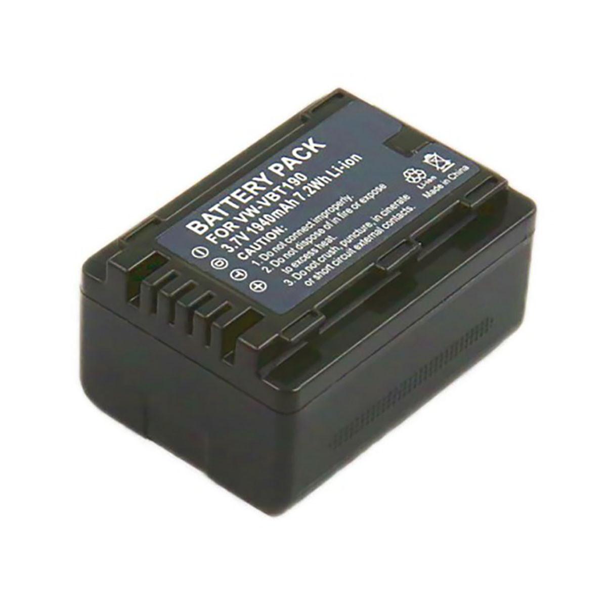 Avizar  Batteria Li-ion 3.7V per Camcorder Panasonic HC-V110GK Compatibile VW-VBT190 