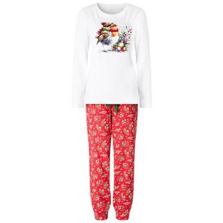 Joe Browns Festliches Pyjama-Set mit Rotkehlchen-Print  