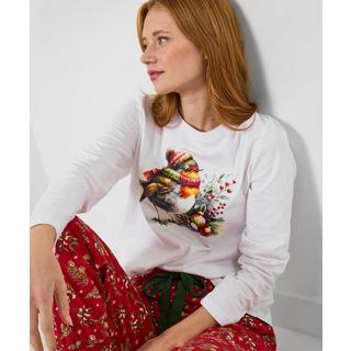 Joe Browns Festliches Pyjama-Set mit Rotkehlchen-Print  