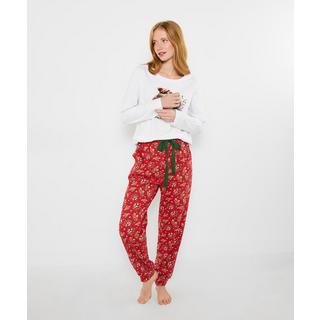 Joe Browns Festliches Pyjama-Set mit Rotkehlchen-Print  