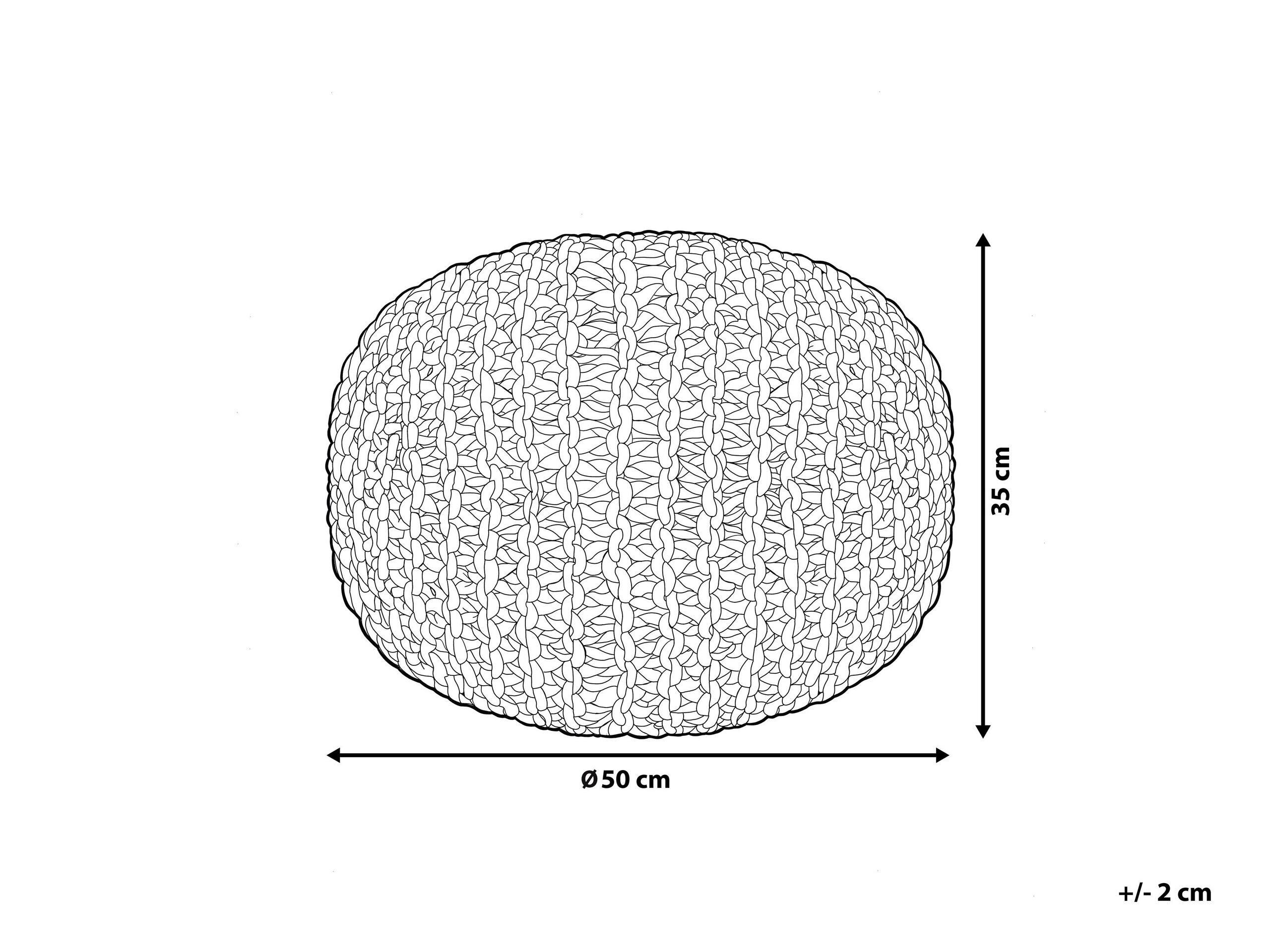 Beliani Ottomana en Cotone Moderno CONRAD  