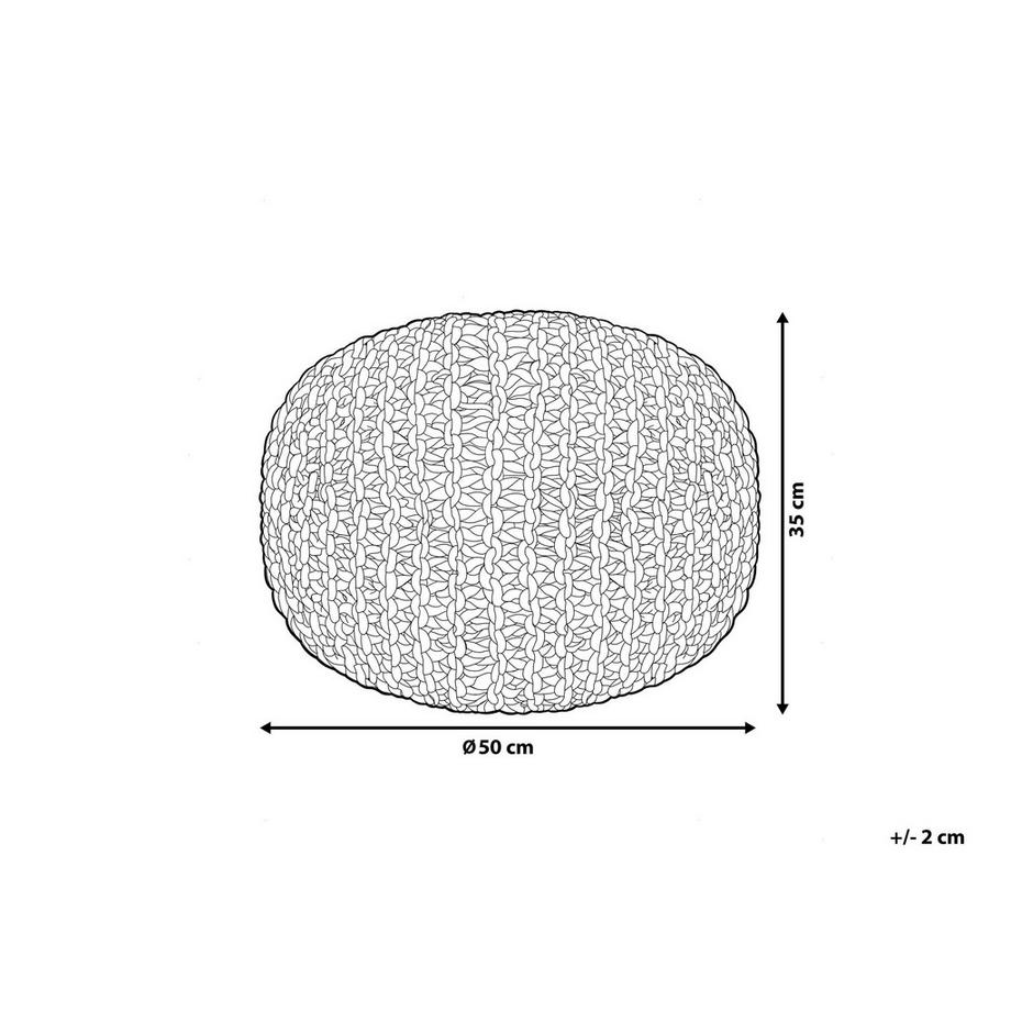 Beliani Pouf en Coton Boho CONRAD  