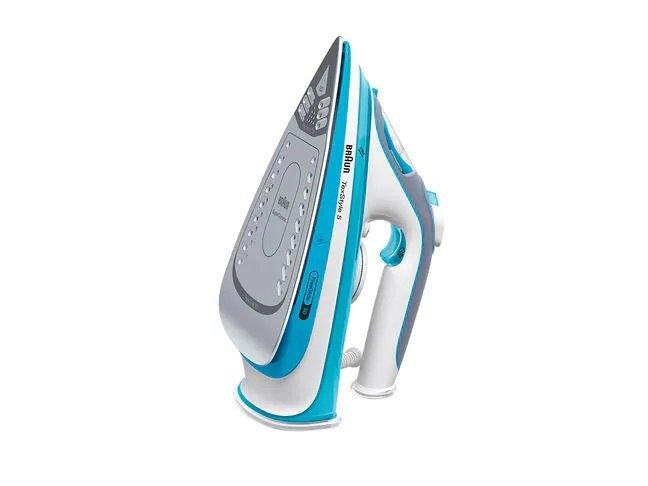 BRAUN Braun TexStyle 5 SI 5006 BL Trocken- & Dampfbügeleisen Keramik-Bügelsohle 2600 W Blau, Grau, Weiß  