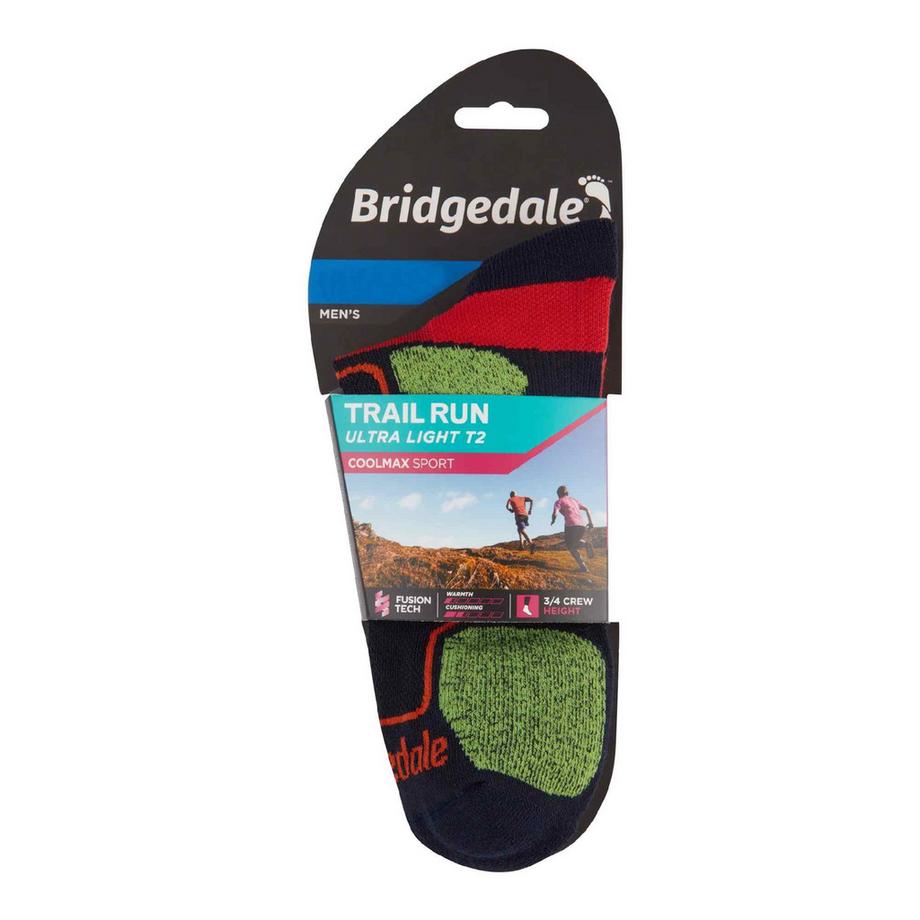 Bridgedale  Chaussettes de course ultralégères Coolmax Sport Crew 