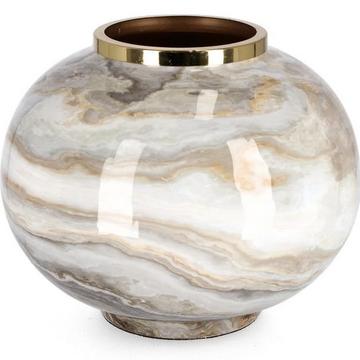 Vase Marsha gris or rond 28