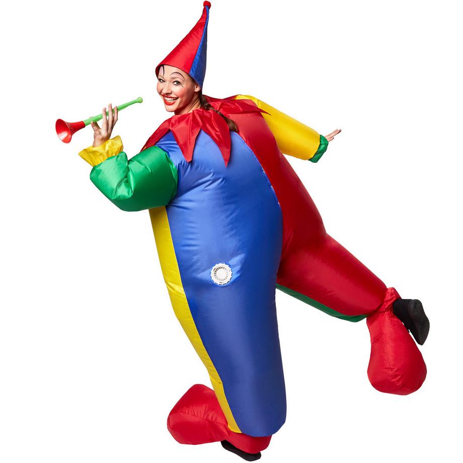 Tectake  Selbstaufblasbares Kostüm Clown 