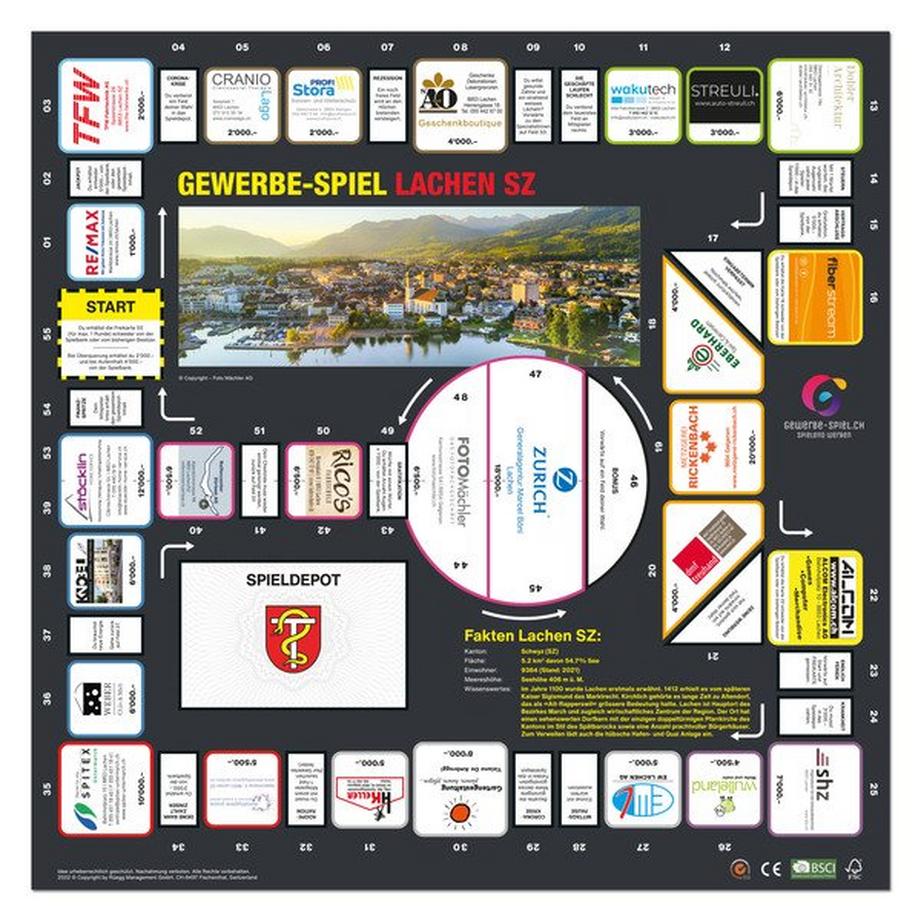 GEWERBE-SPIEL  Brettspiel LACHEN SZ (Deutsch) 