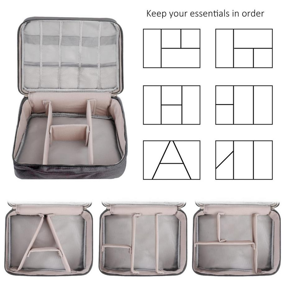 Only-bags.store  Elektronische Tasche Großer Organizer für elektronisches Zubehör Wasserdichte Kabeltasche für Kabel SD-Karten Festplatten Powerbank USB-Sticks 