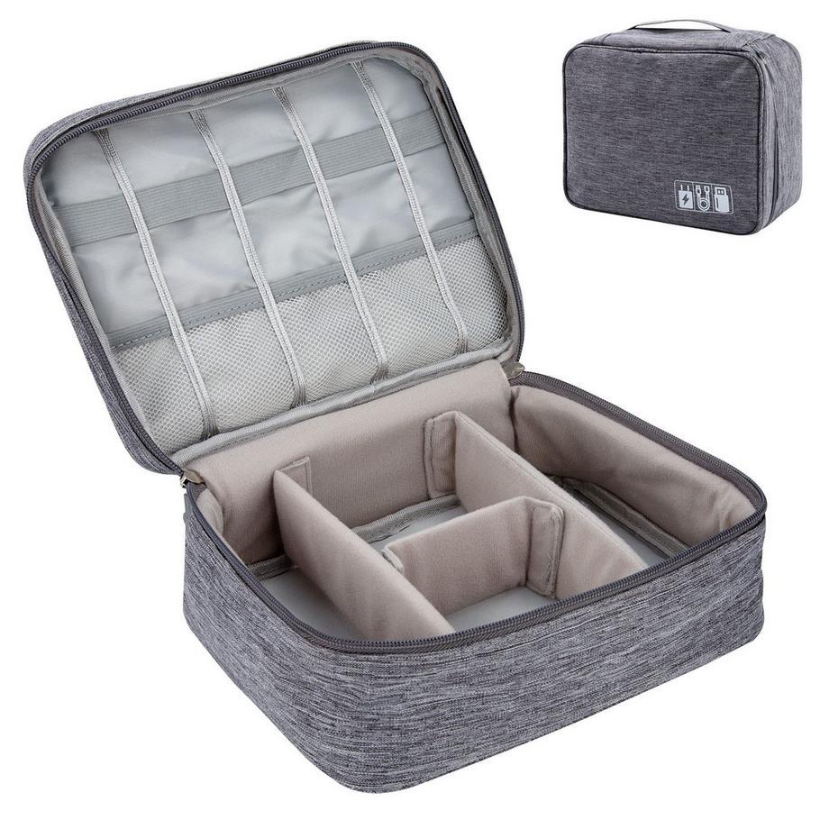 Only-bags.store  Elektronische Tasche Großer Organizer für elektronisches Zubehör Wasserdichte Kabeltasche für Kabel SD-Karten Festplatten Powerbank USB-Sticks 