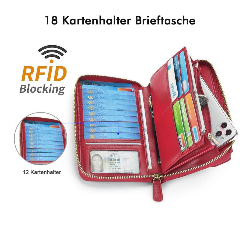 Only-bags.store Petit Portefeuille Fentes Cartes Crédit Poche Téléphone Zippée 2 Bretelles  