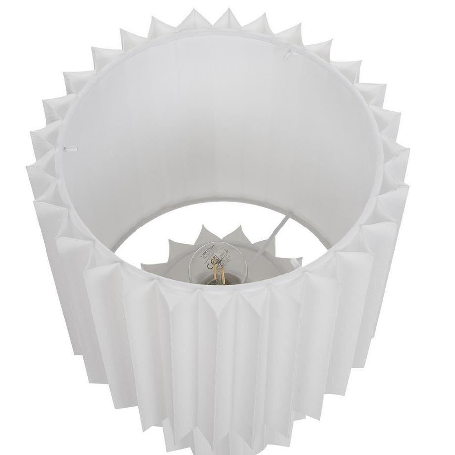 Beliani Lampe à poser en Lin  ALFEIOS  