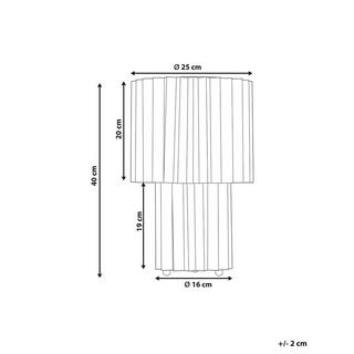 Beliani Lampada da tavolo en Lino Moderno MAGROS  