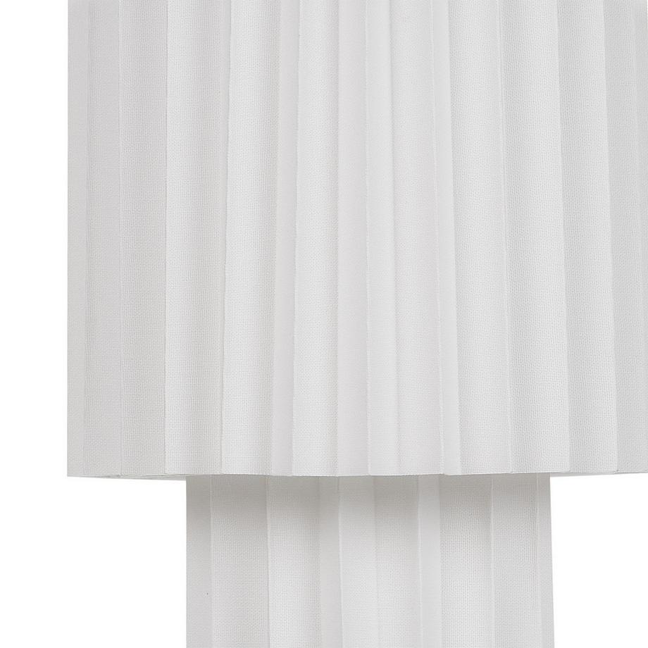Beliani Lampe à poser en Lin  ALFEIOS  
