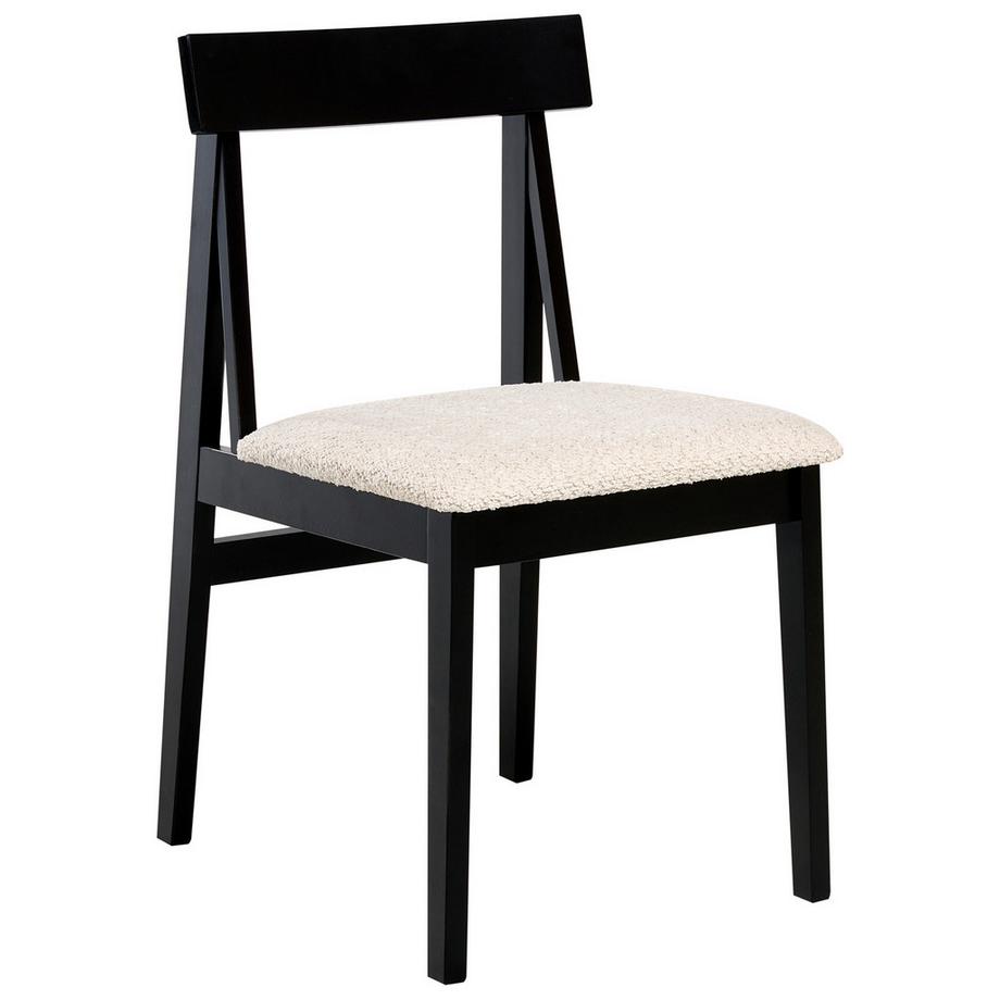 Beliani Esszimmerstuhl 2er Set aus Gummibaumholz  ISLE  