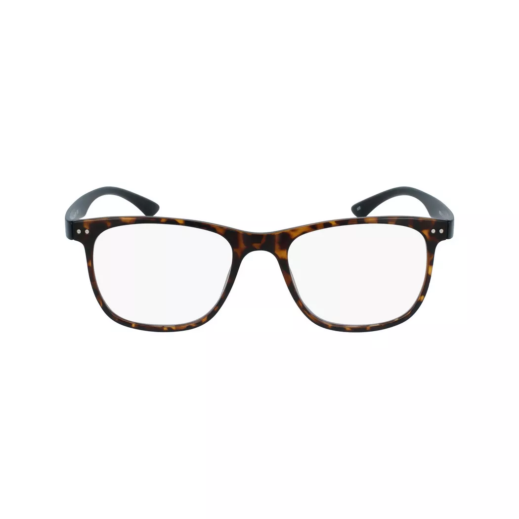 Invu - Computerbrille mit Blaulichtfilter-Gläsern mit Etui, für Herren, Braun Bedruckt, Größe ONESIZE