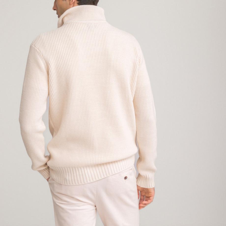 La Redoute Collections Warmer Strickpullover Troyer-Stil  