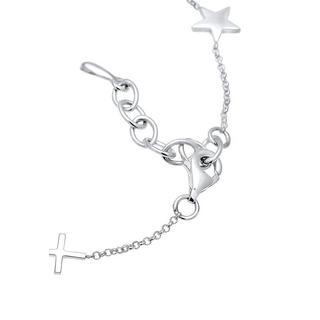 Elli  Bracelet Croix Coeur Infini Ancre Étoile Bracelet Femme 