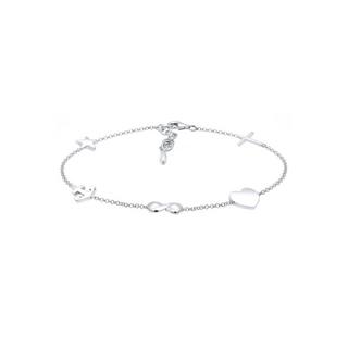 Elli  Bracelet Croix Coeur Infini Ancre Étoile Bracelet Femme 